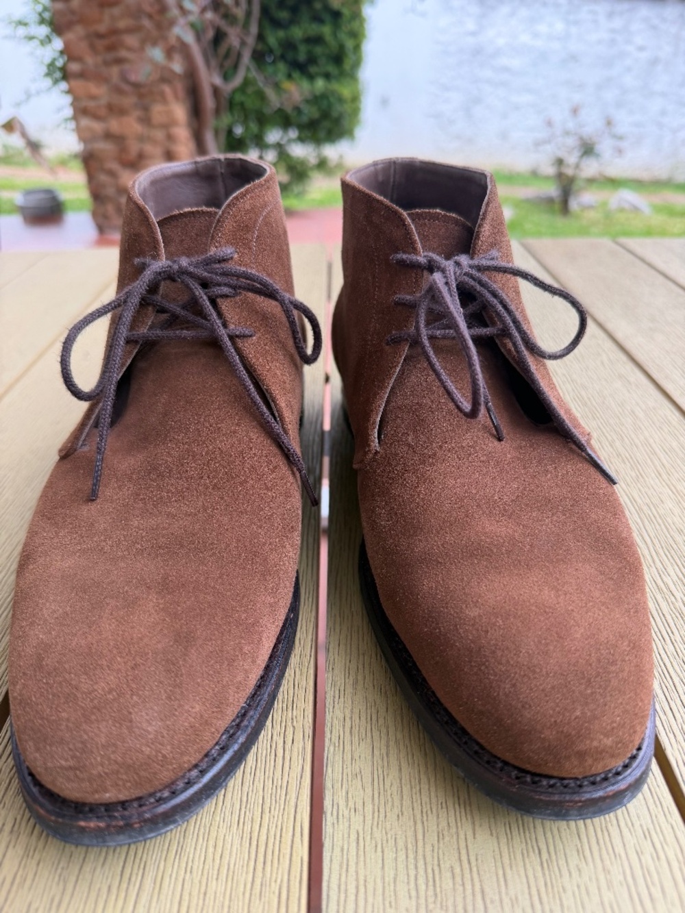 Bridlen Brown Suede Chukka Goodyear Welted Men's Boots Size 6 UK